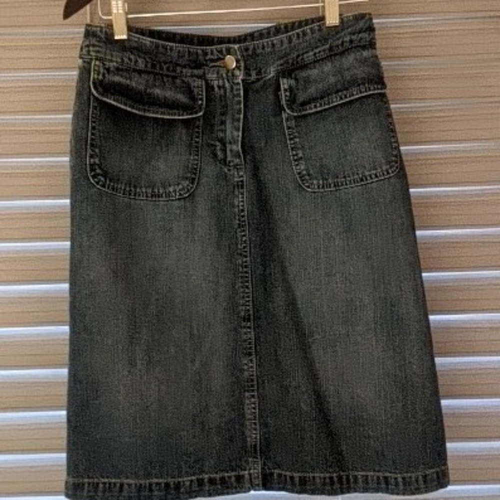 11. Willi Smith Cotton Denim Skirt Size 6